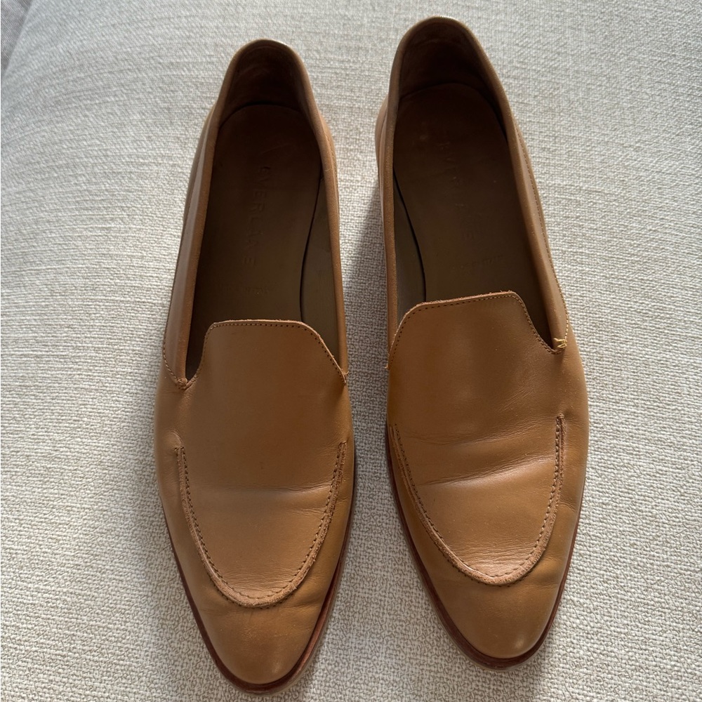 Everlane Tan Leather Loafers